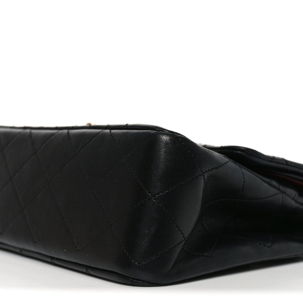 Chanel Lambskin Quilted Small Double Flap Black