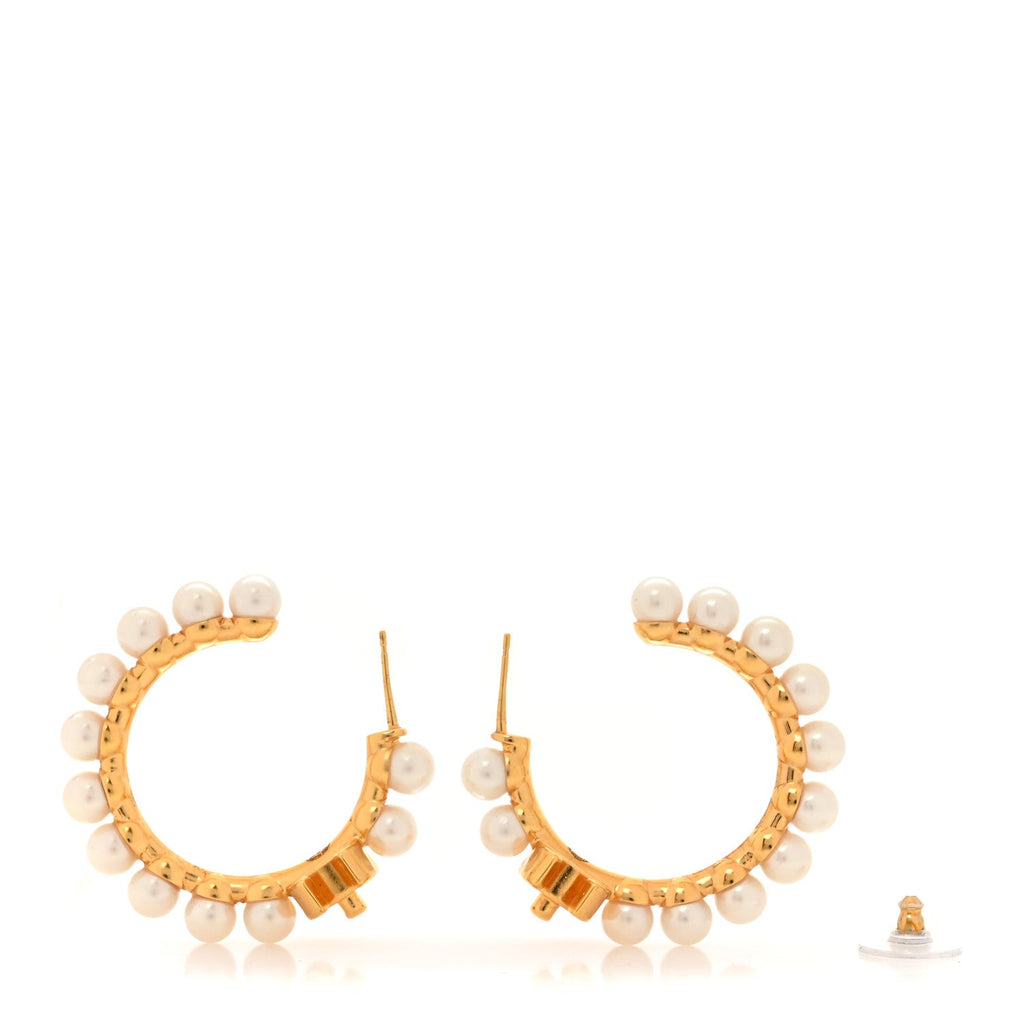 Pearl CC More Is More Small Hoop Earrings Gold