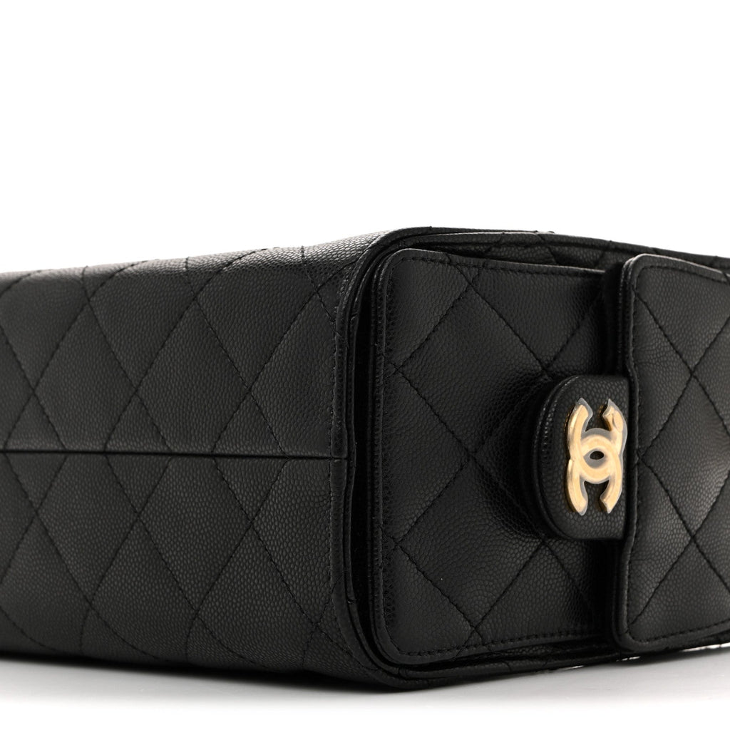 Chanel Caviar Quilted Mini Chanel 25 Handbag Black