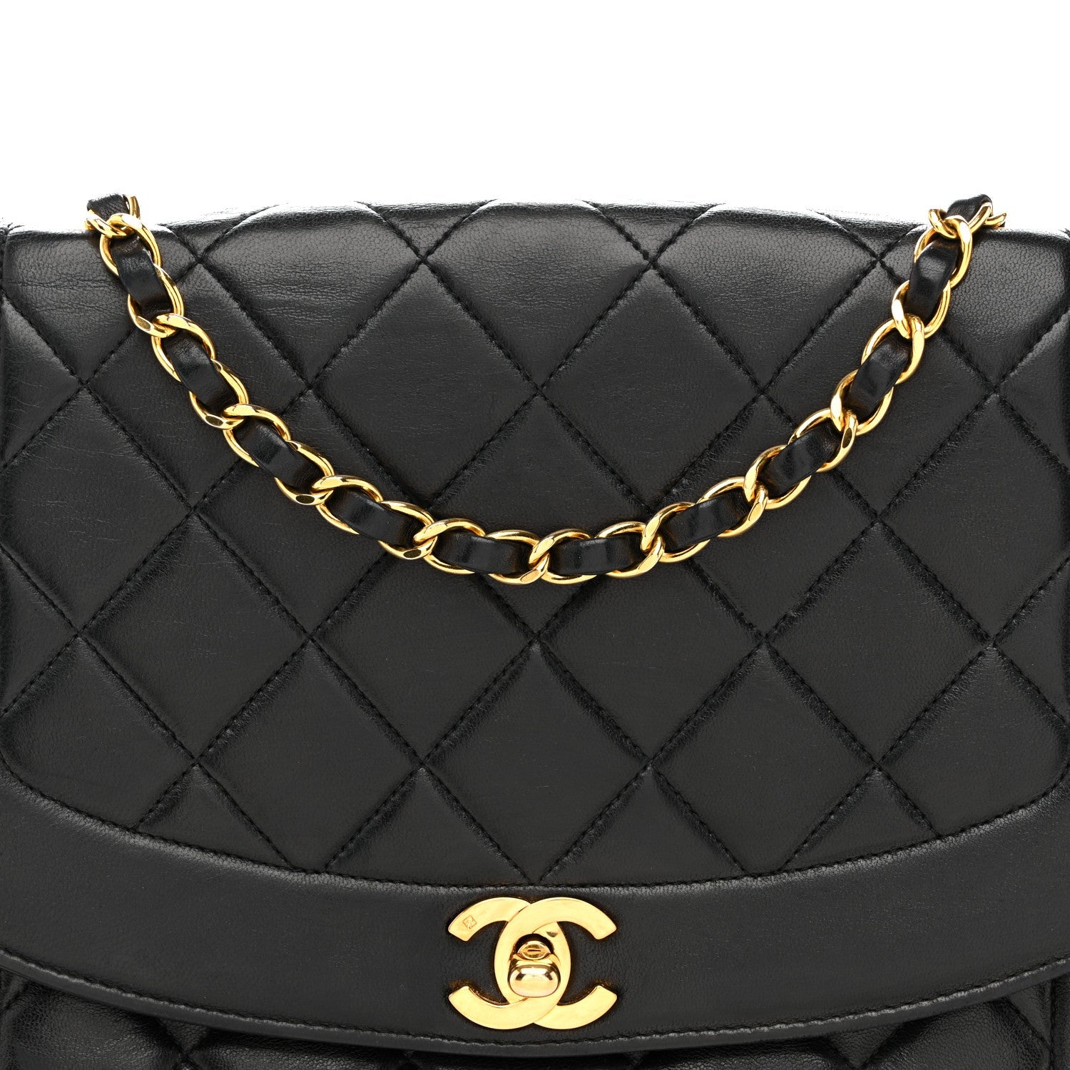 Chanel Lambskin Quilted Medium Single Flap Black