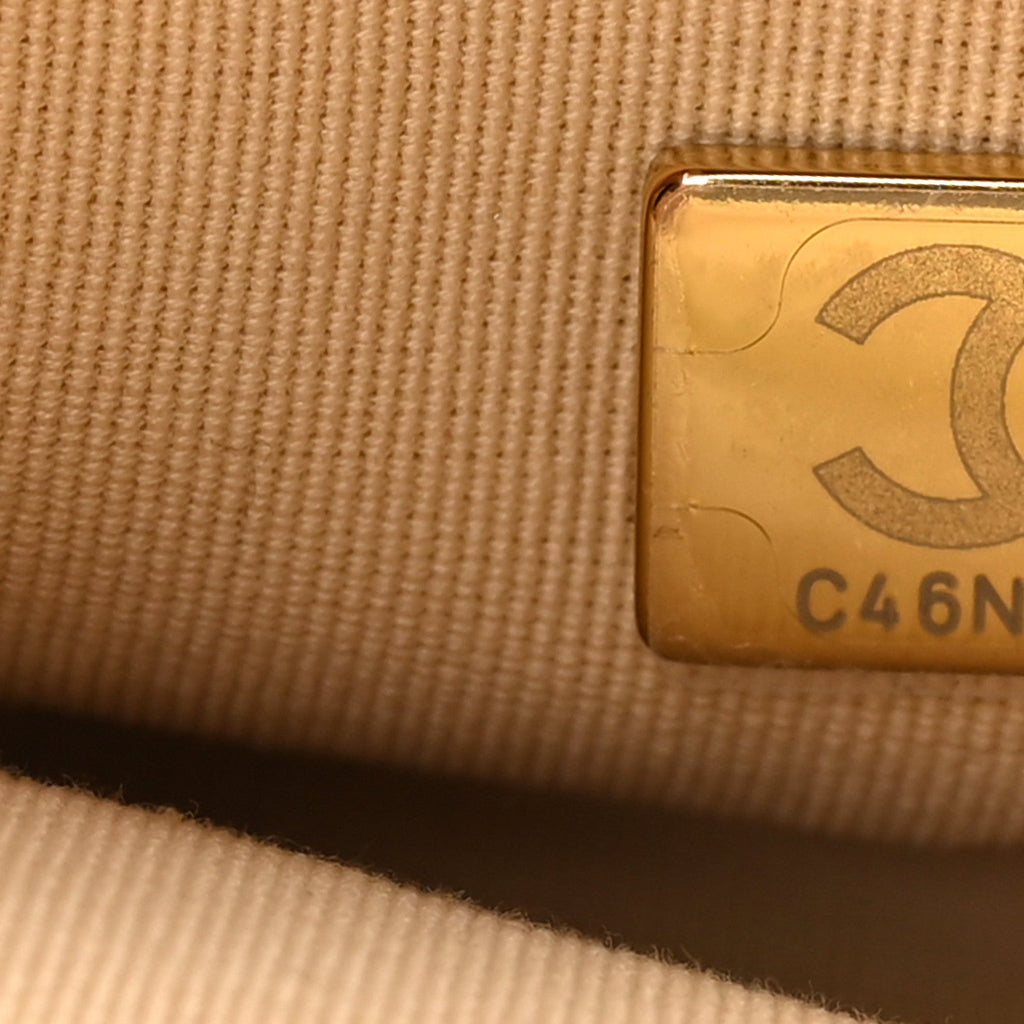 Chanel Metallic Lambskin Quilted Mini Bowling Bag Gold