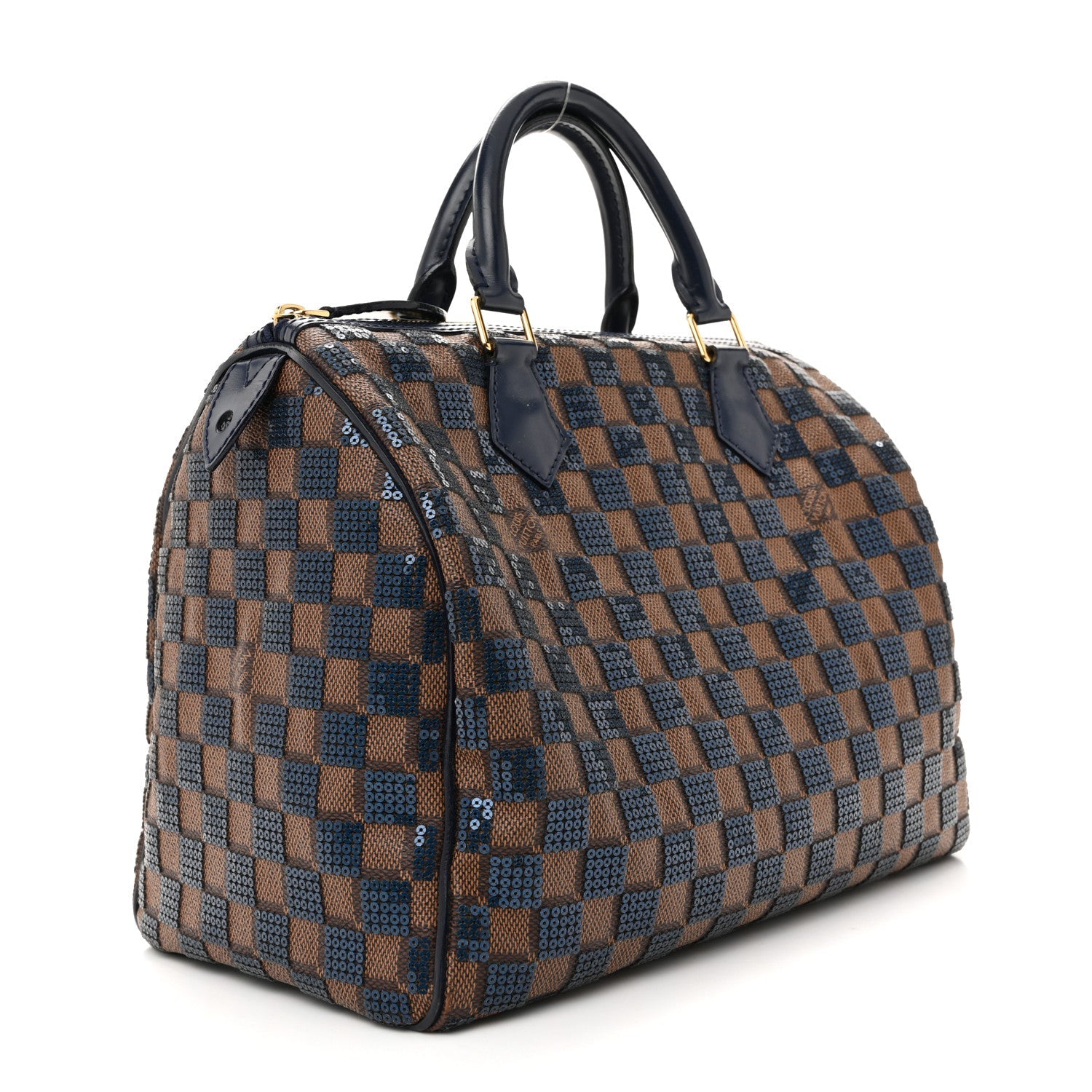 Louis Vuitton Damier Paillettes Speedy 30 Blue