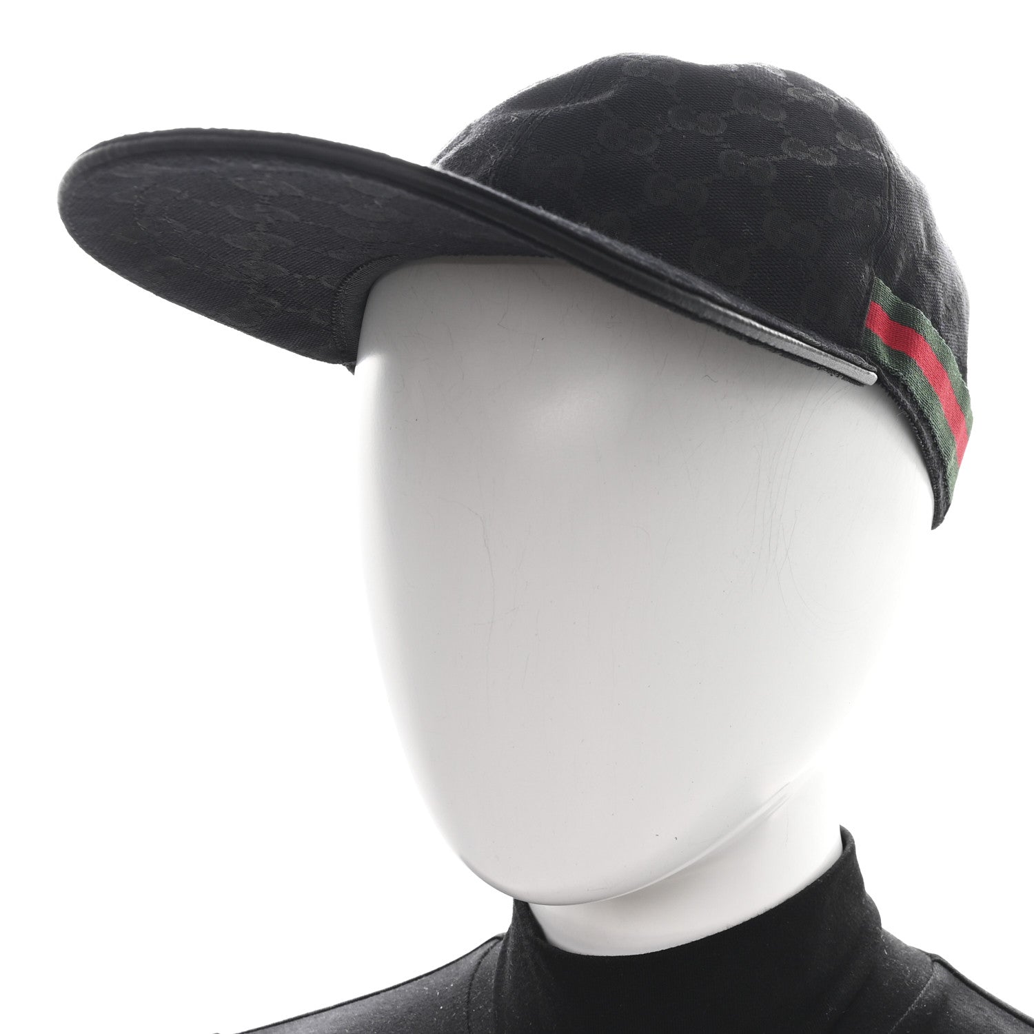 Gucci Monogram Web Baseball Hat L Black