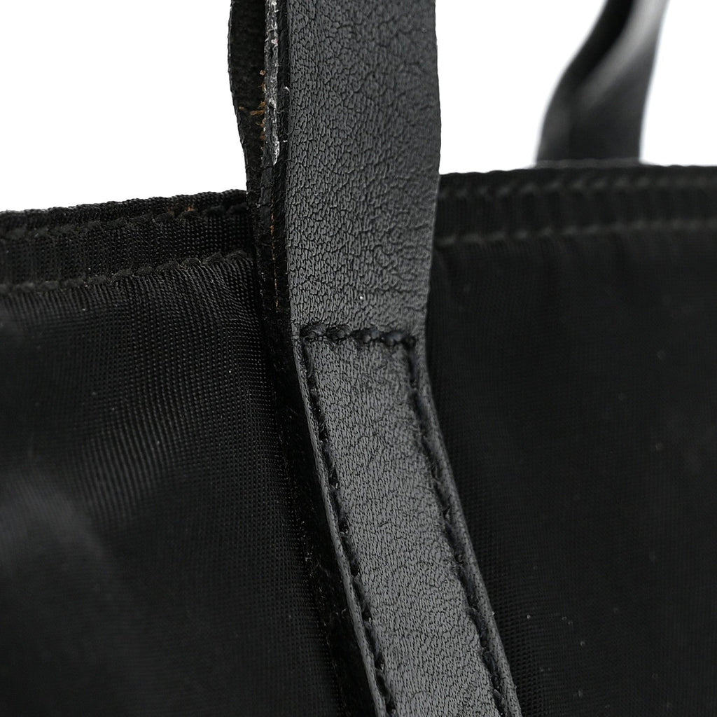Prada Tessuto Nylon Mini Shopping Tote Black