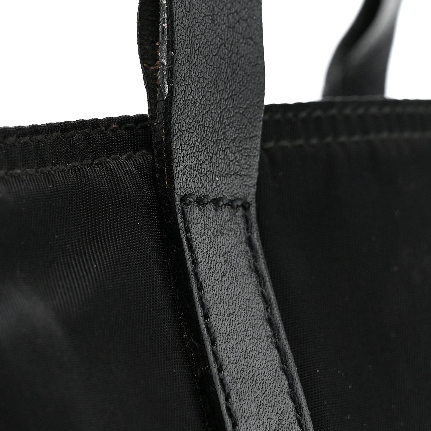 Prada Tessuto Nylon Mini Shopping Tote Black