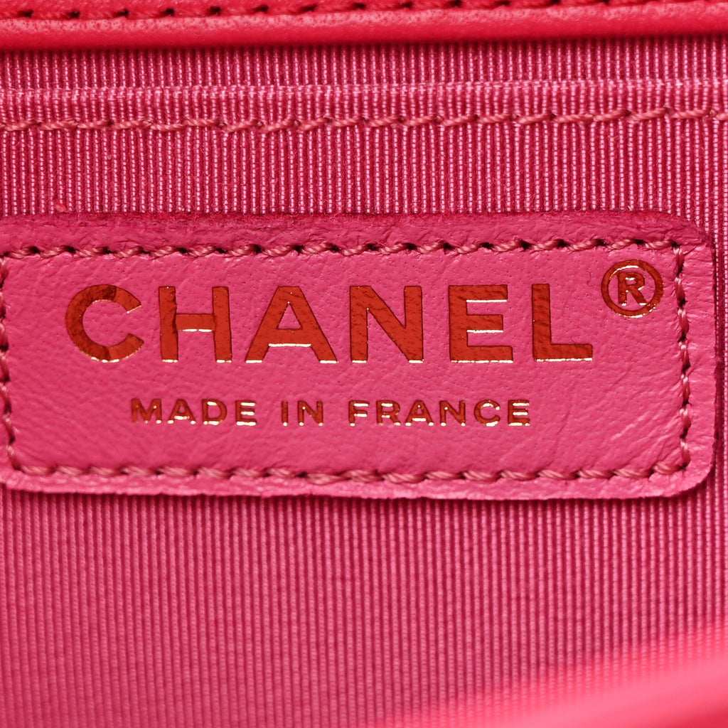 Chanel Lambskin Tweed Medium Boy Flap Fuchsia