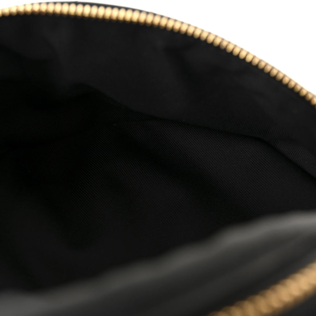 Louis Vuitton Calfskin Quilted New Wave Bumbag Black