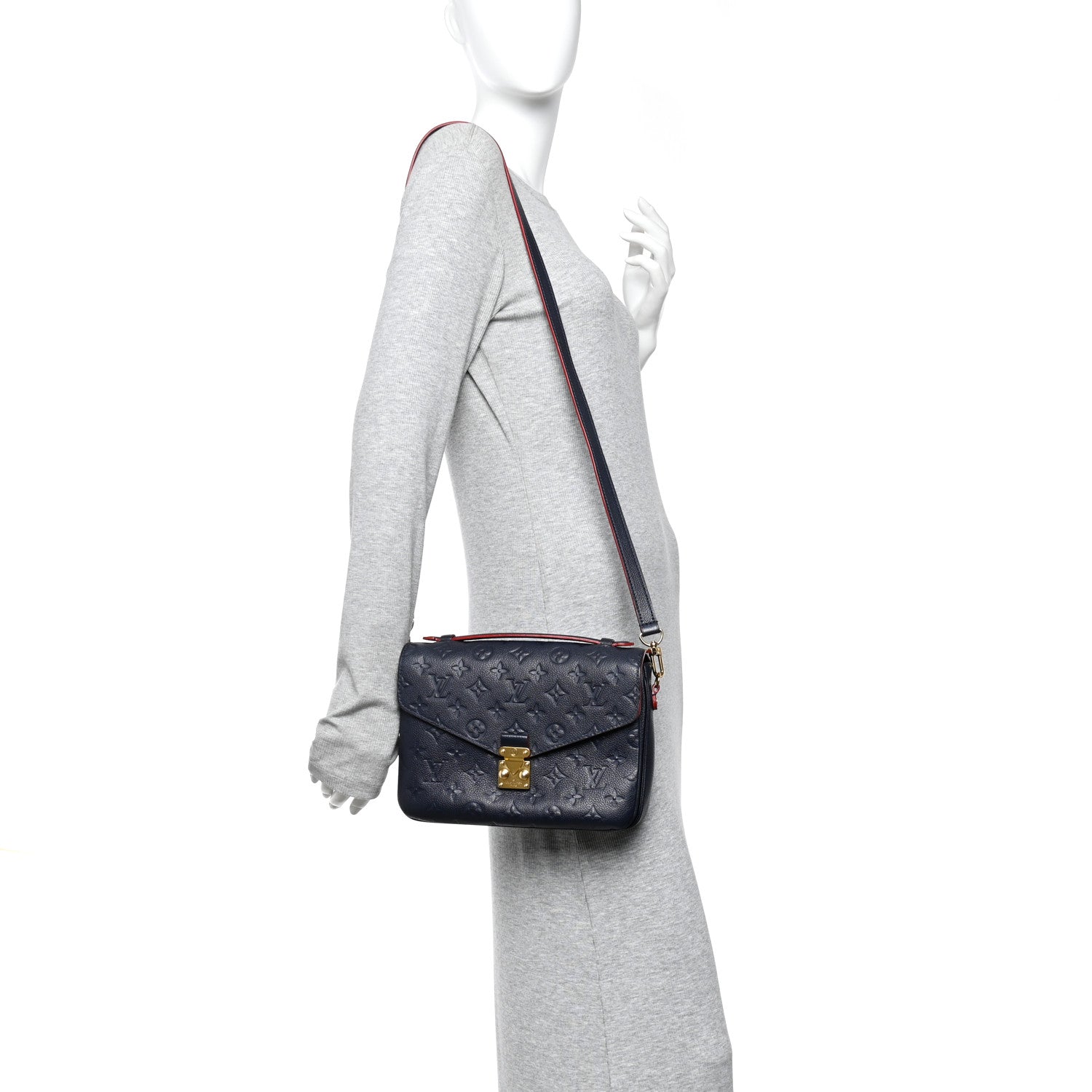 Louis Vuitton Empreinte Pochette Metis Marine Rouge