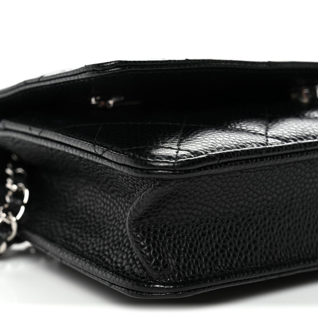 Chanel Caviar Quilted Wallet On Chain WOC Black