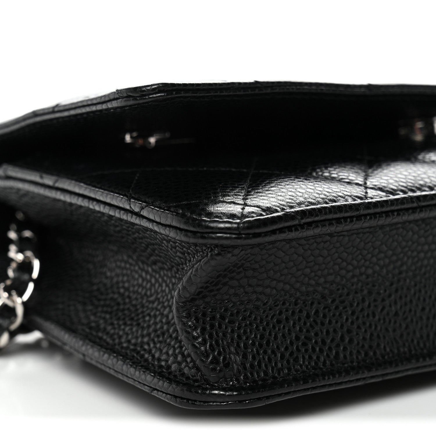 Chanel Caviar Quilted Wallet On Chain WOC Black