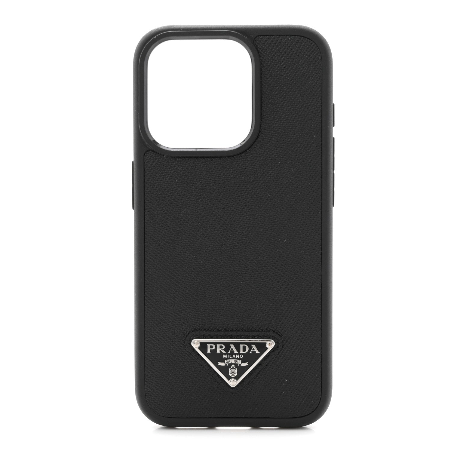 Prada Saffiano iPhone 15 Pro Case Black