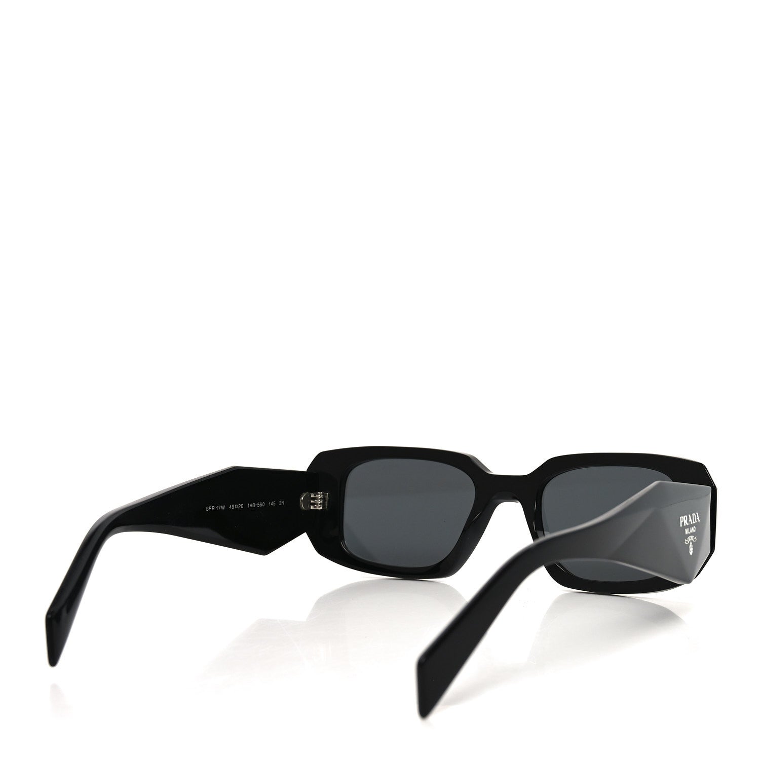 Prada Acetate Symbole Sunglasses SPR 17W Black
