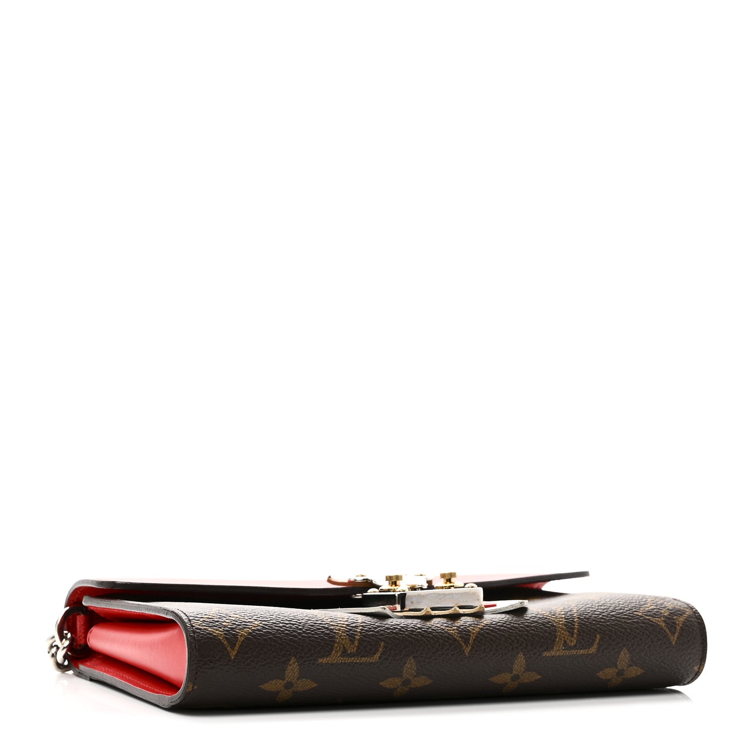 Louis Vuitton Monogram Tribal Mask Chain Wallet Rouge