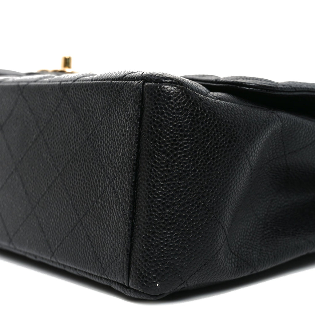 Chanel Caviar Quilted Maxi Double Flap Black