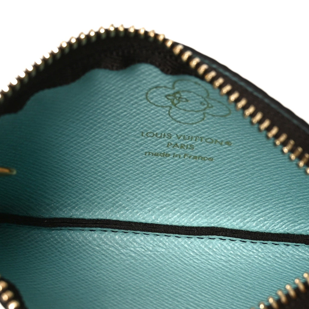 Louis Vuitton Monogram 2025 Christmas Animation Key Pouch Azur Frost