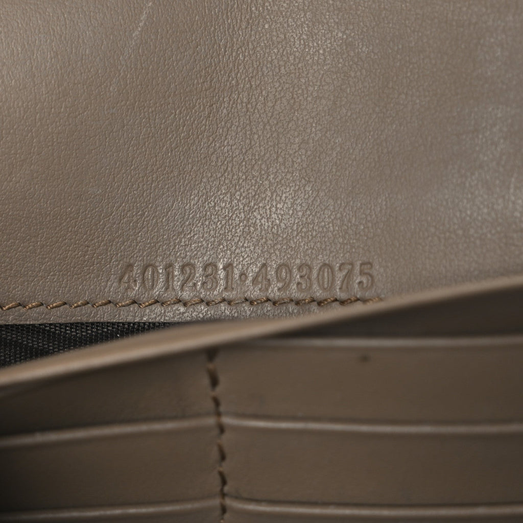 Gucci GG Supreme Monogram Mini Dionysus Chain Wallet Beige Taupe