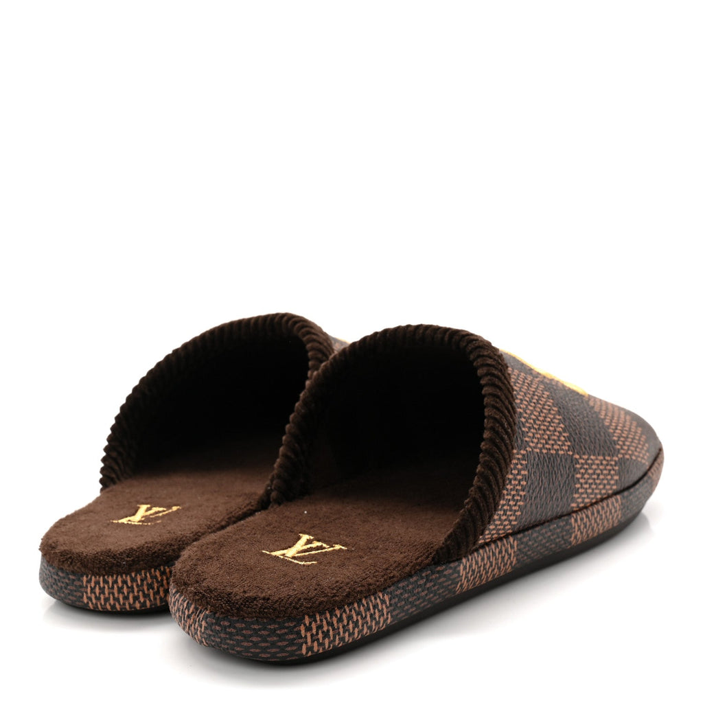 Louis Vuitton Damier Ebene Palace Slippers 35 Mocha