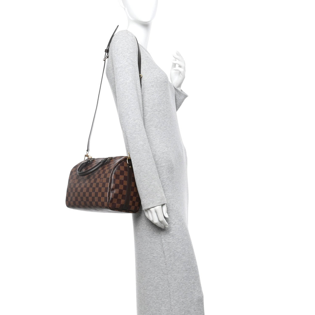 Louis Vuitton Damier Ebene Speedy Bandouliere 25