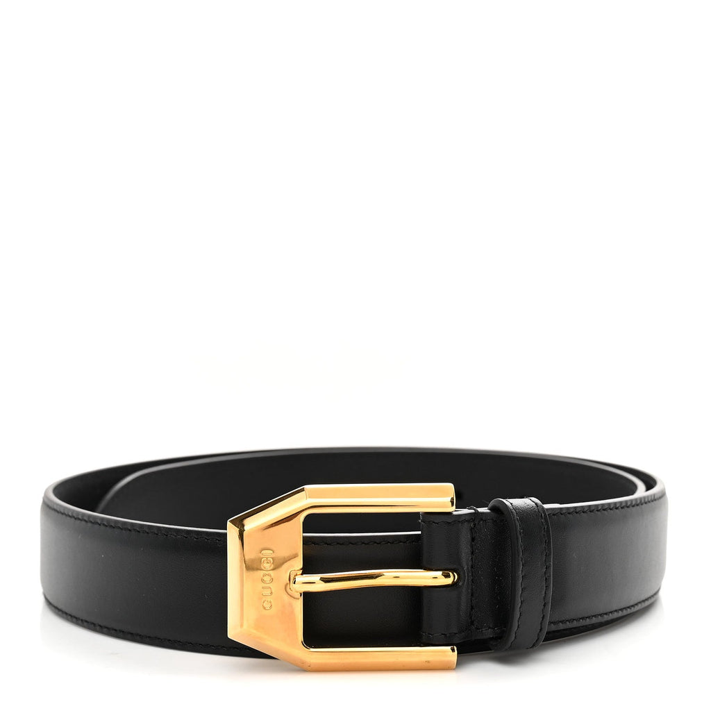 Gucci Selleria Calfskin 30mm Belt 80 32 Black