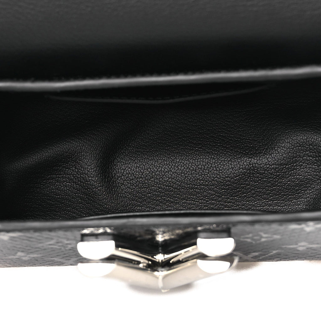 Louis Vuitton Snakeskin Monogram Twist Shoulder Bag PM Black