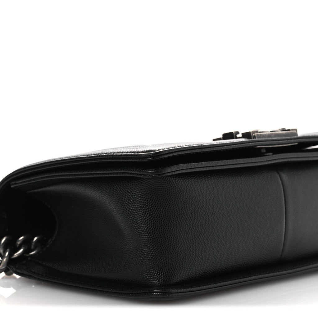 Chanel Caviar Quilted Medium Boy Flap Black