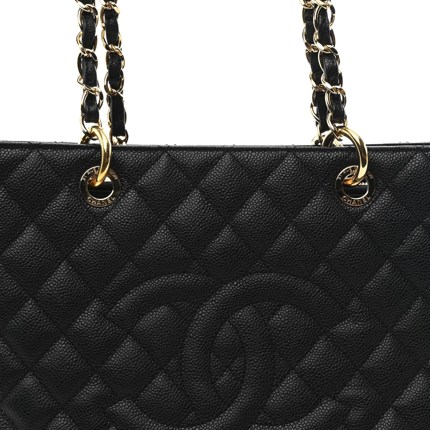 Chanel Caviar Quilted Grand Shopping Tote GST Black