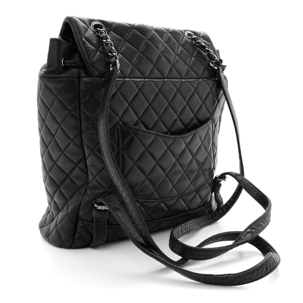 Chanel Calfskin Quilted Small Urban Spirit Backpack Black