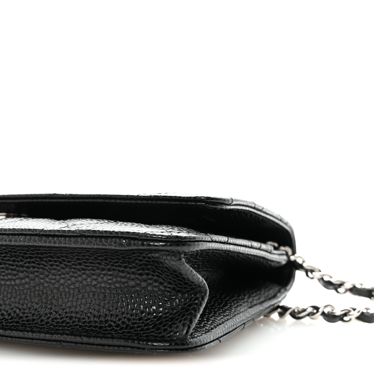 Chanel Caviar Quilted Wallet on Chain WOC Black