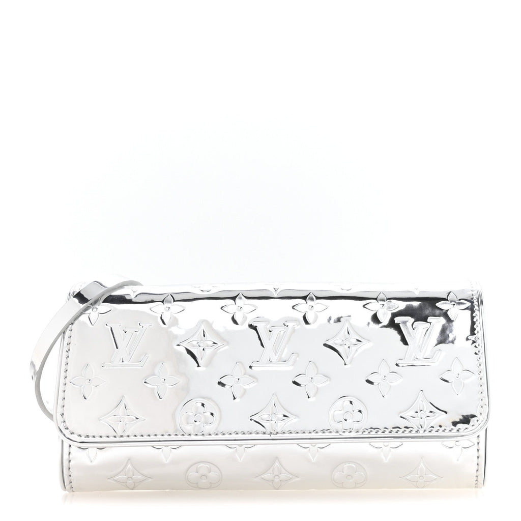 Louis Vuitton Monogram Miroir Pochette Twin Silver