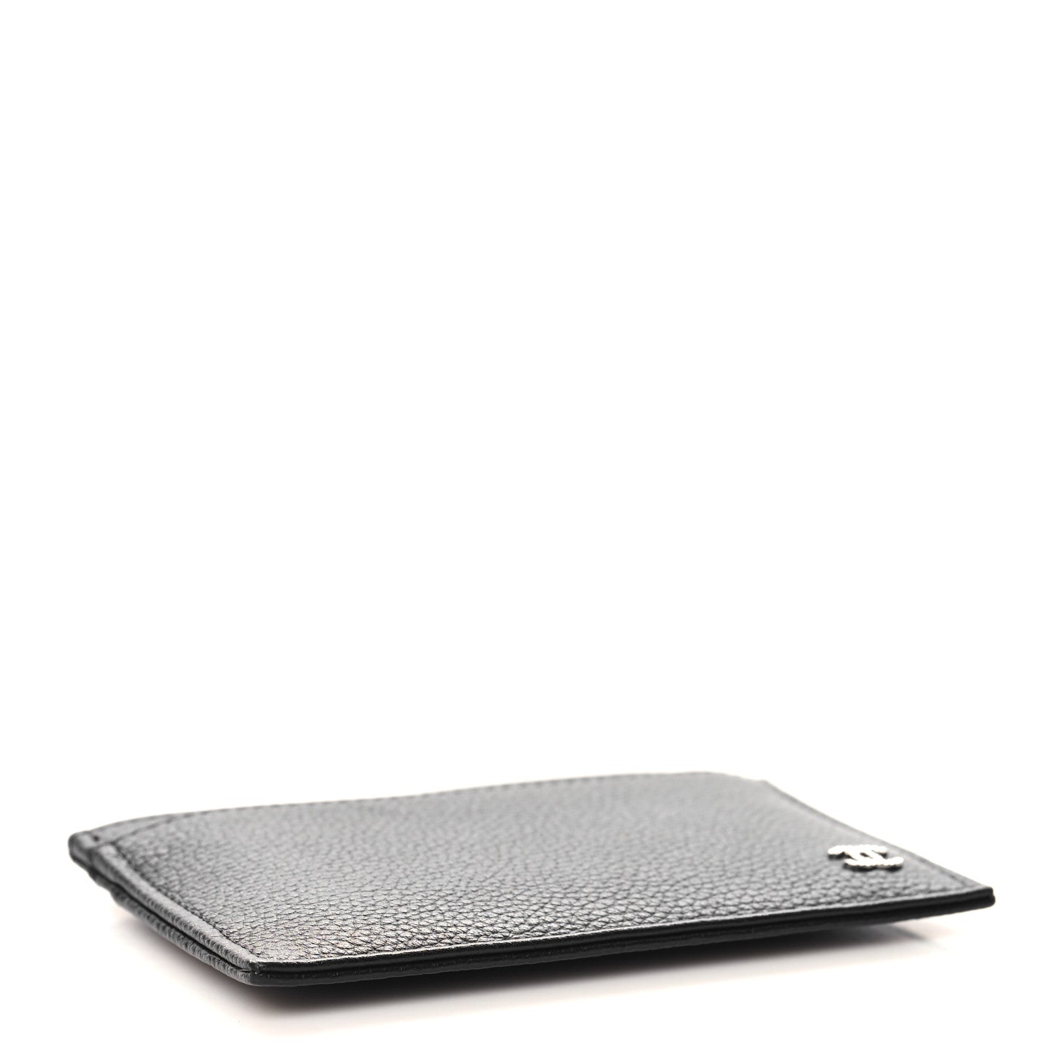 Grained Calfskin CC Card Holder Black