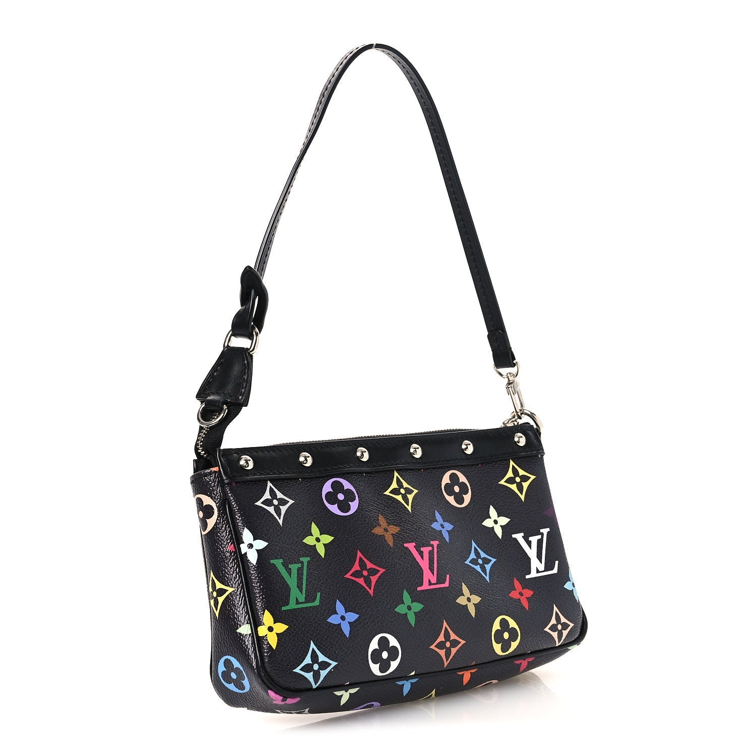 Louis Vuitton LV X TM Monogram Multicolor Pochette Accessories Black