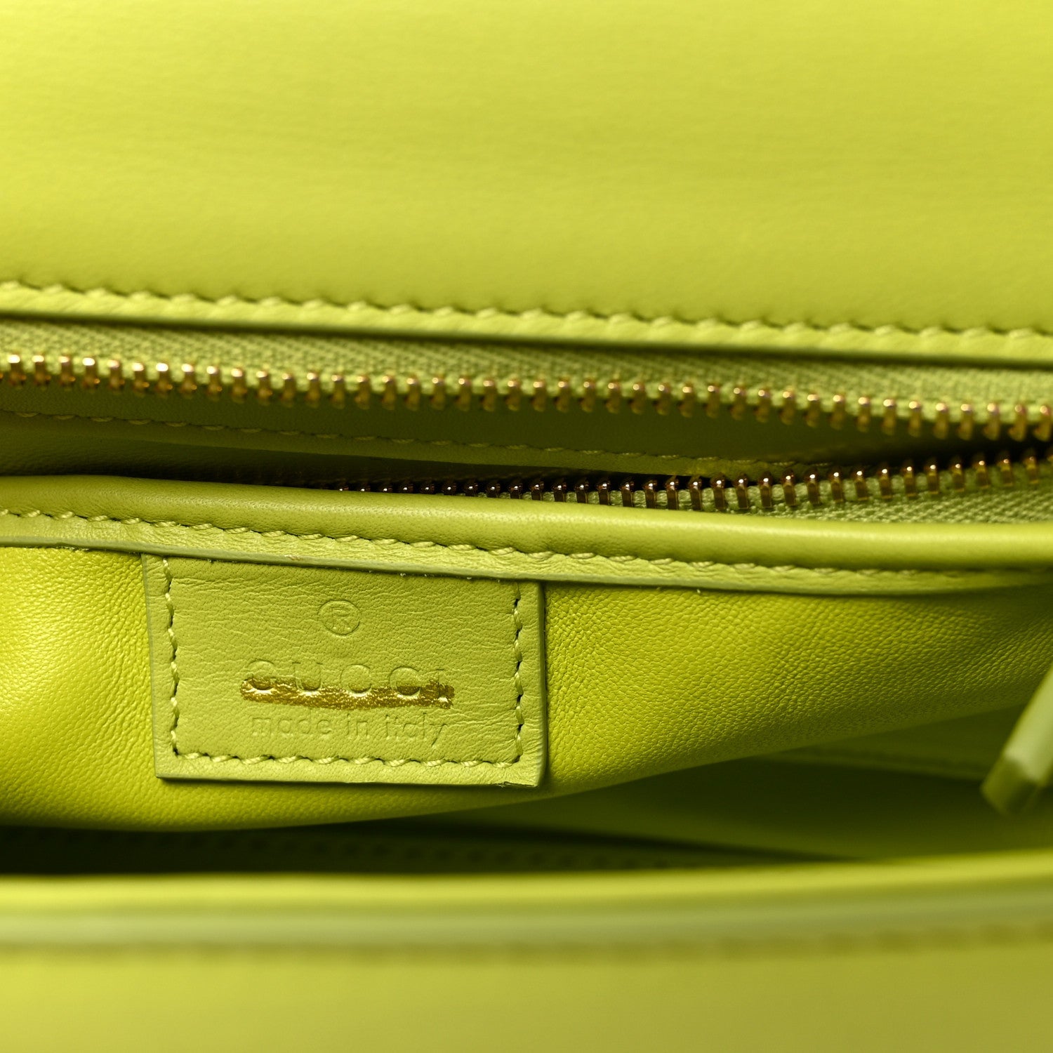 Gucci Calfskin Medium Bamboo Diva Green