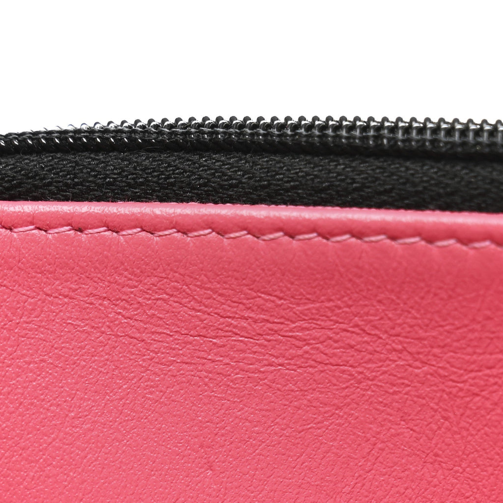 Chanel Caviar Quilted Perforated Metal CC Wallet On Chain WOC Black