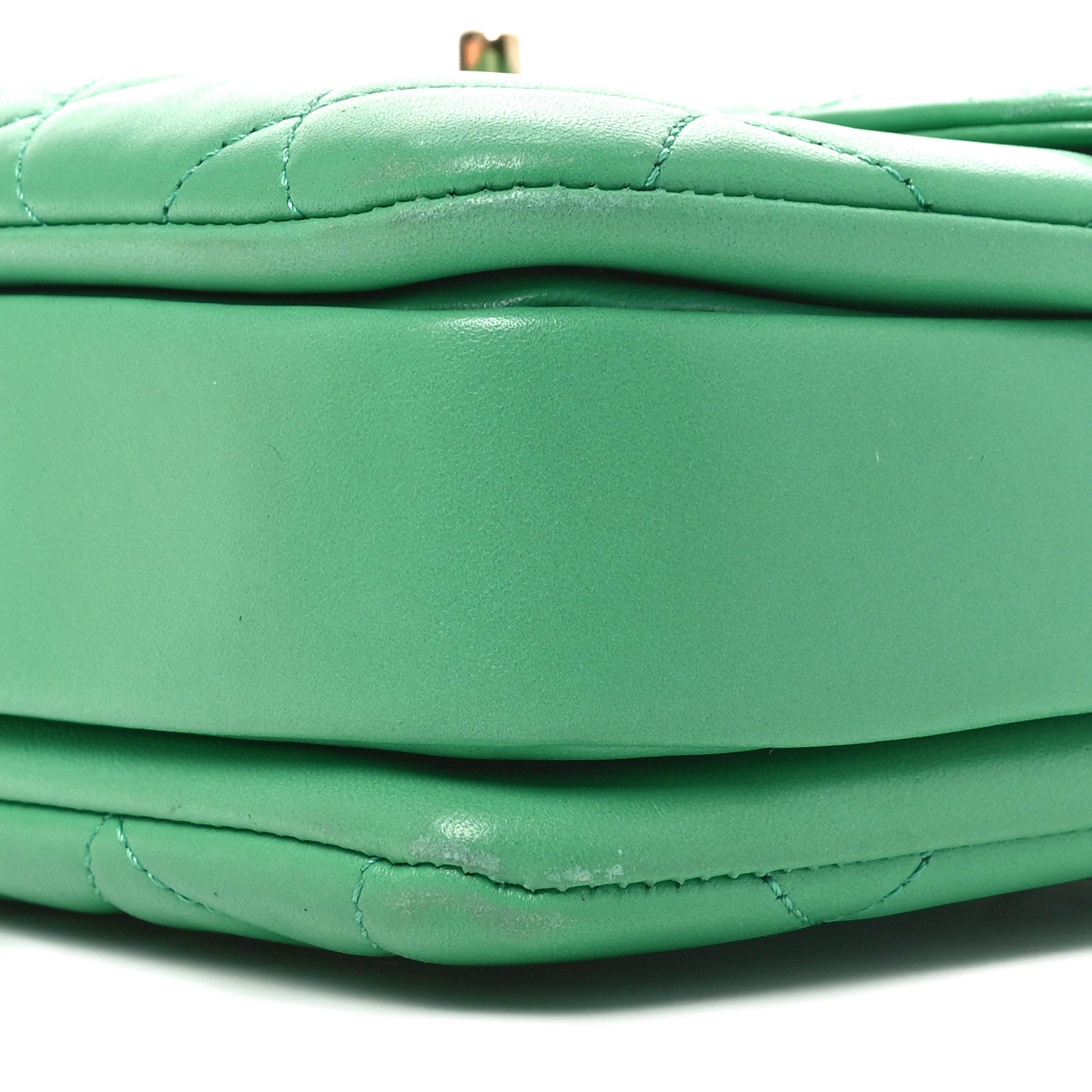 Chanel Lambskin Quilted Medium Trendy CC Flap Dual Handle Bag Green
