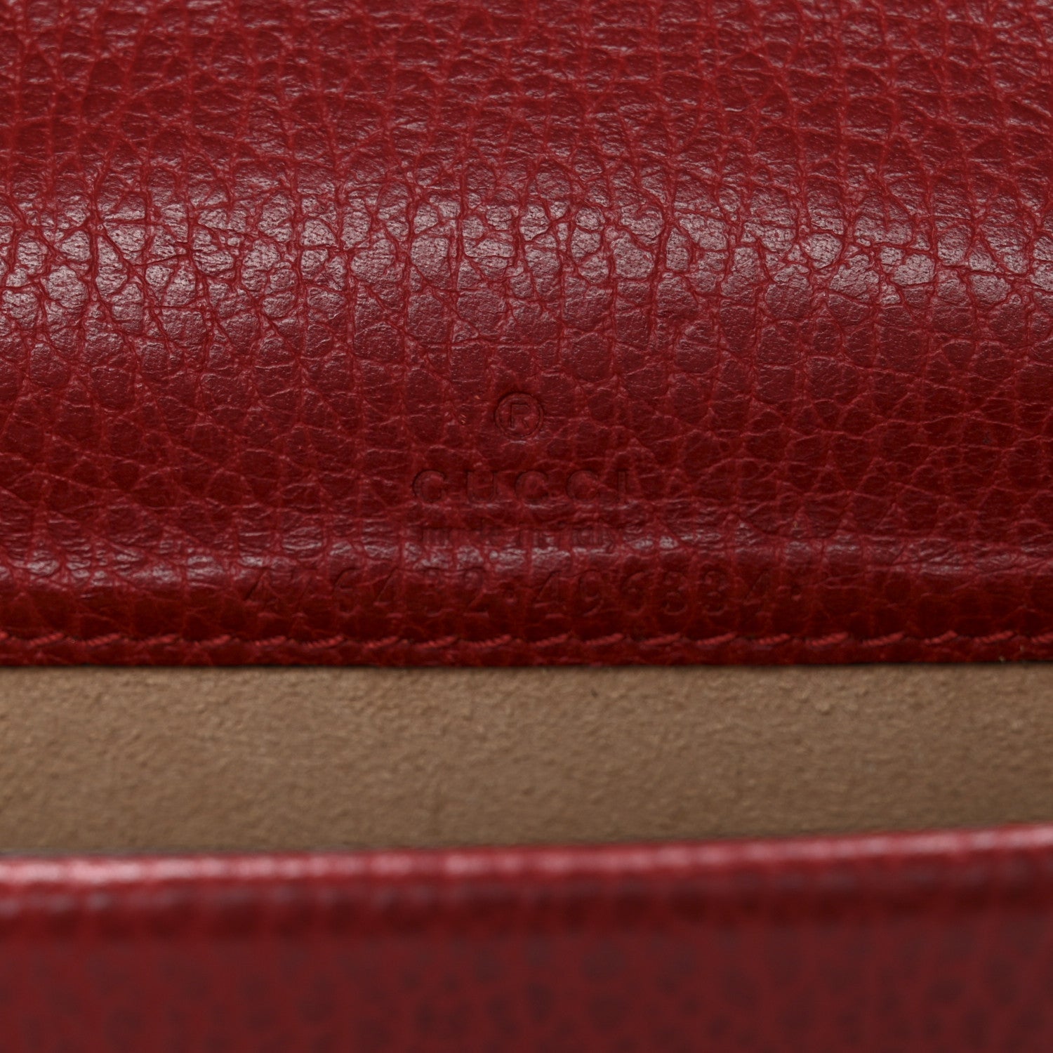 Gucci Calfskin Super Mini Dionysus Shoulder Bag Hibiscus Red