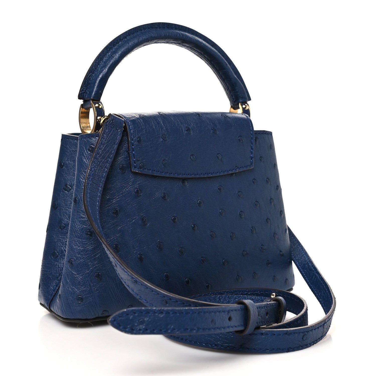 Louis Vuitton Ostrich Capucines Mini Indigo