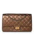Chanel Metallic Aged Calfskin Quilted 2.55 Reissue 226 Flap Bronze