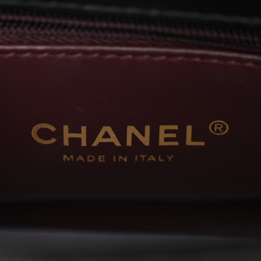 Chanel Caviar Quilted Extra Mini Coco Handle Flap Black