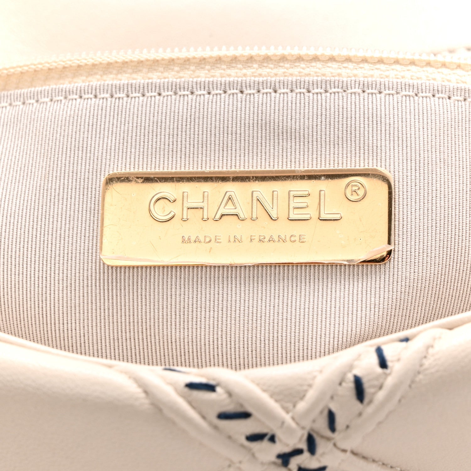 Chanel Lambskin Mixed Fibers Quilted Medium Chanel 19 Flap Beige