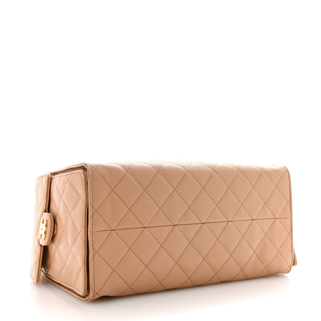 Chanel Caviar Quilted Medium Chanel 25 Handbag Beige