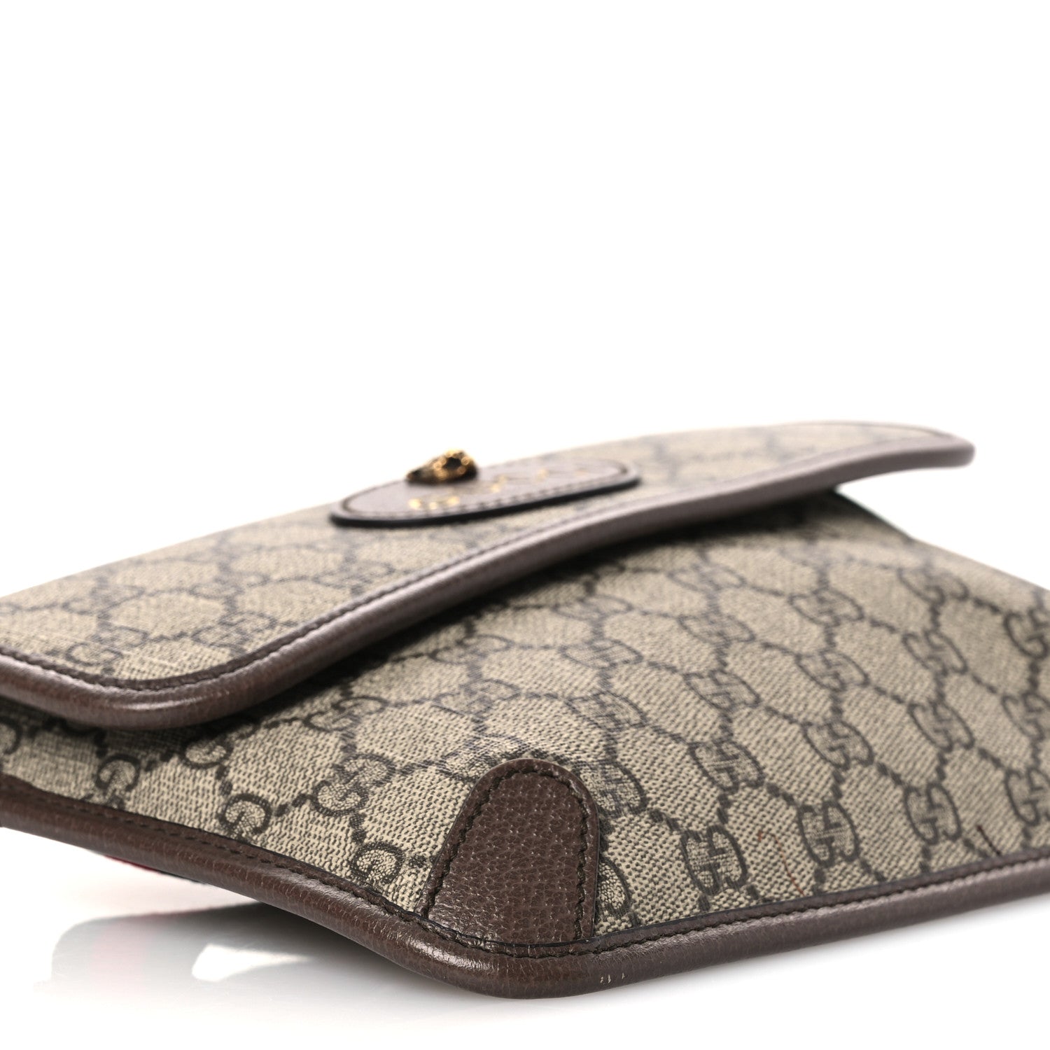 Gucci GG Supreme Monogram Neo Vintage Web Belt Bag Brown