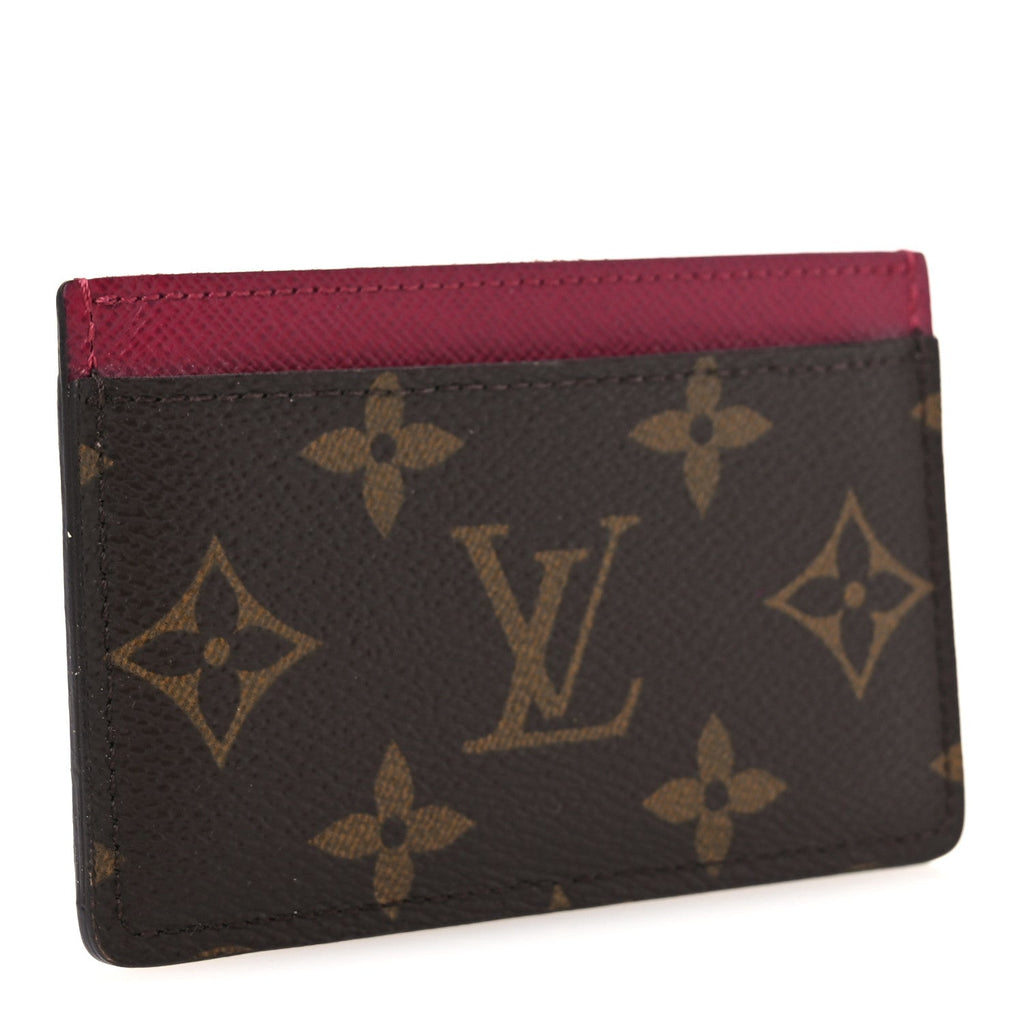 Louis Vuitton Monogram Card Holder Fuchsia