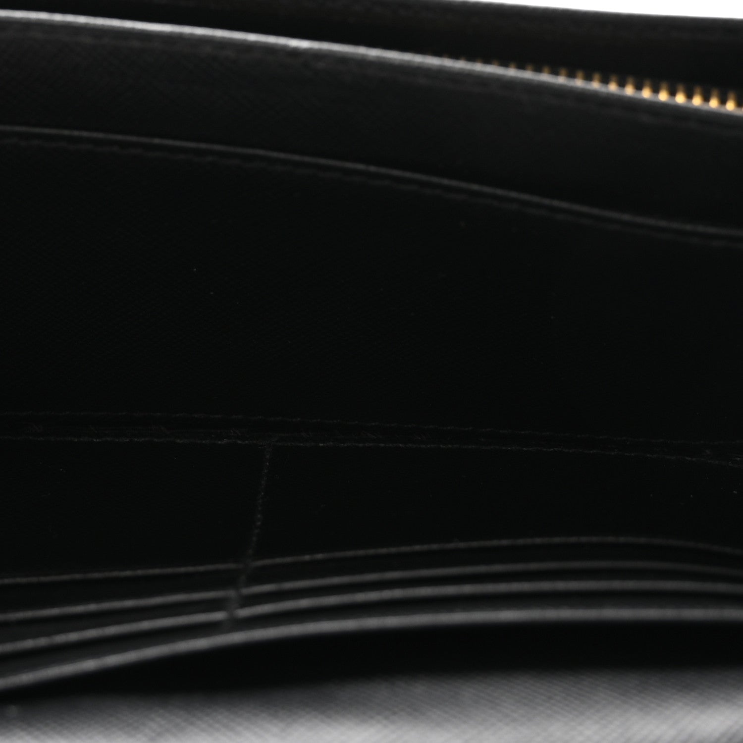 Prada Saffiano Metal Continental Flap Wallet Black
