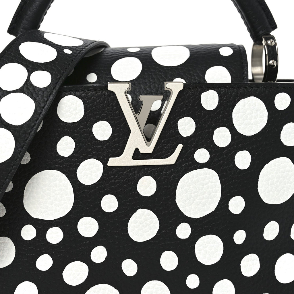 Louis Vuitton LV X YK Taurillon Capucines BB Black White