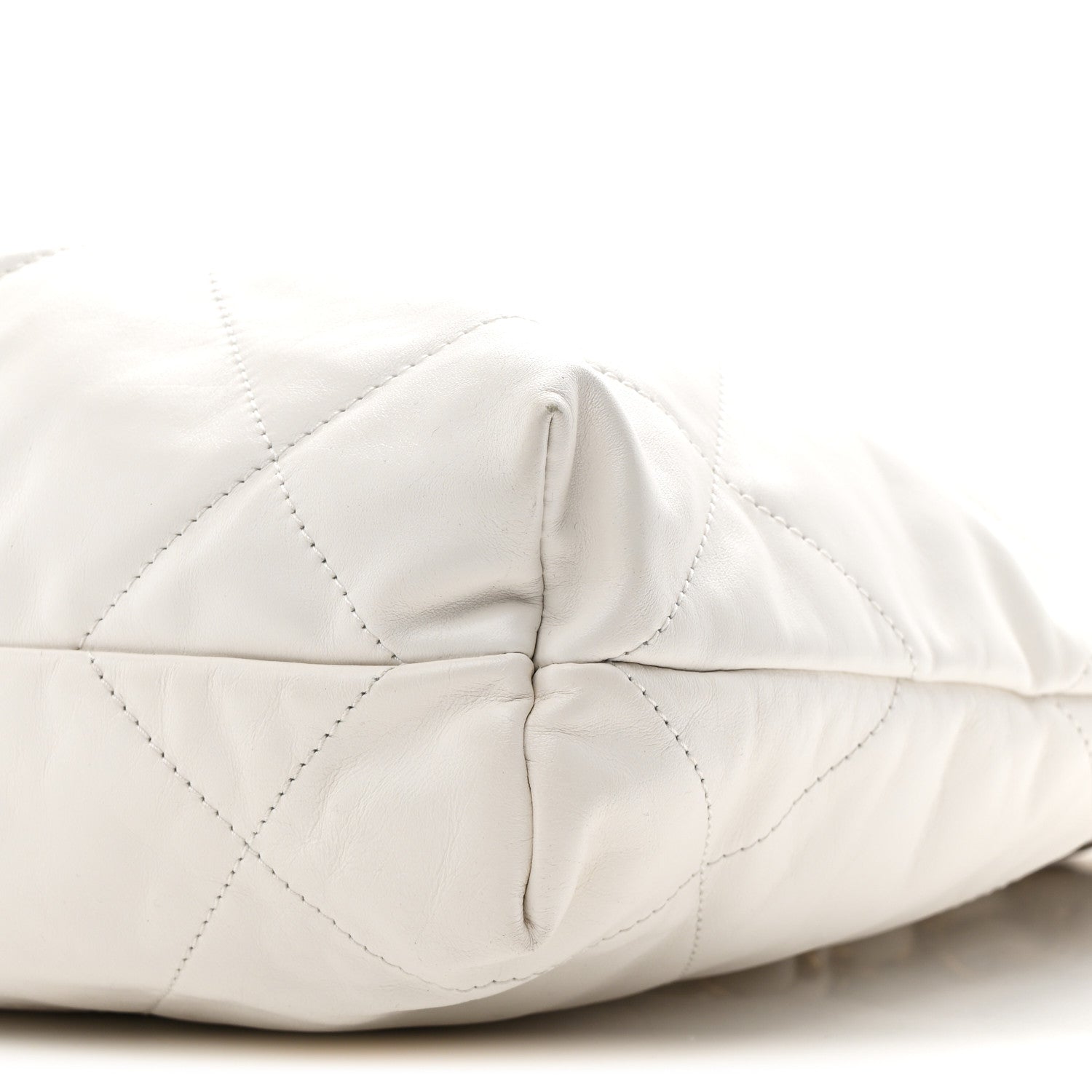 Chanel Shiny Calfskin Quilted Small Chanel 22 White