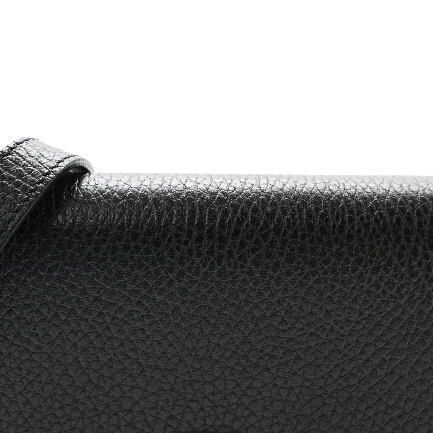 Gucci Dollar Calfskin Interlocking G Chain Wallet Black