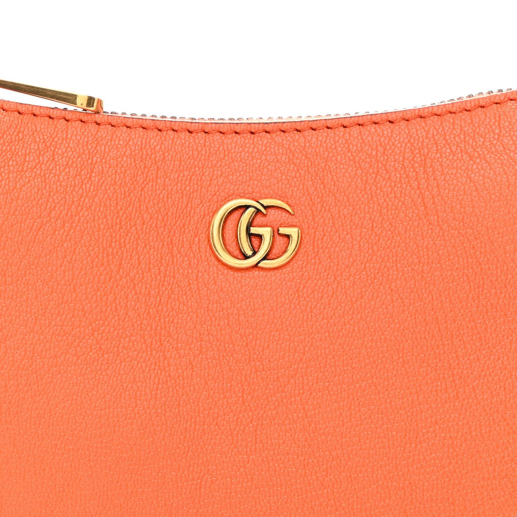 Gucci Goatskin Mini Aphrodite Shoulder Bag Orange