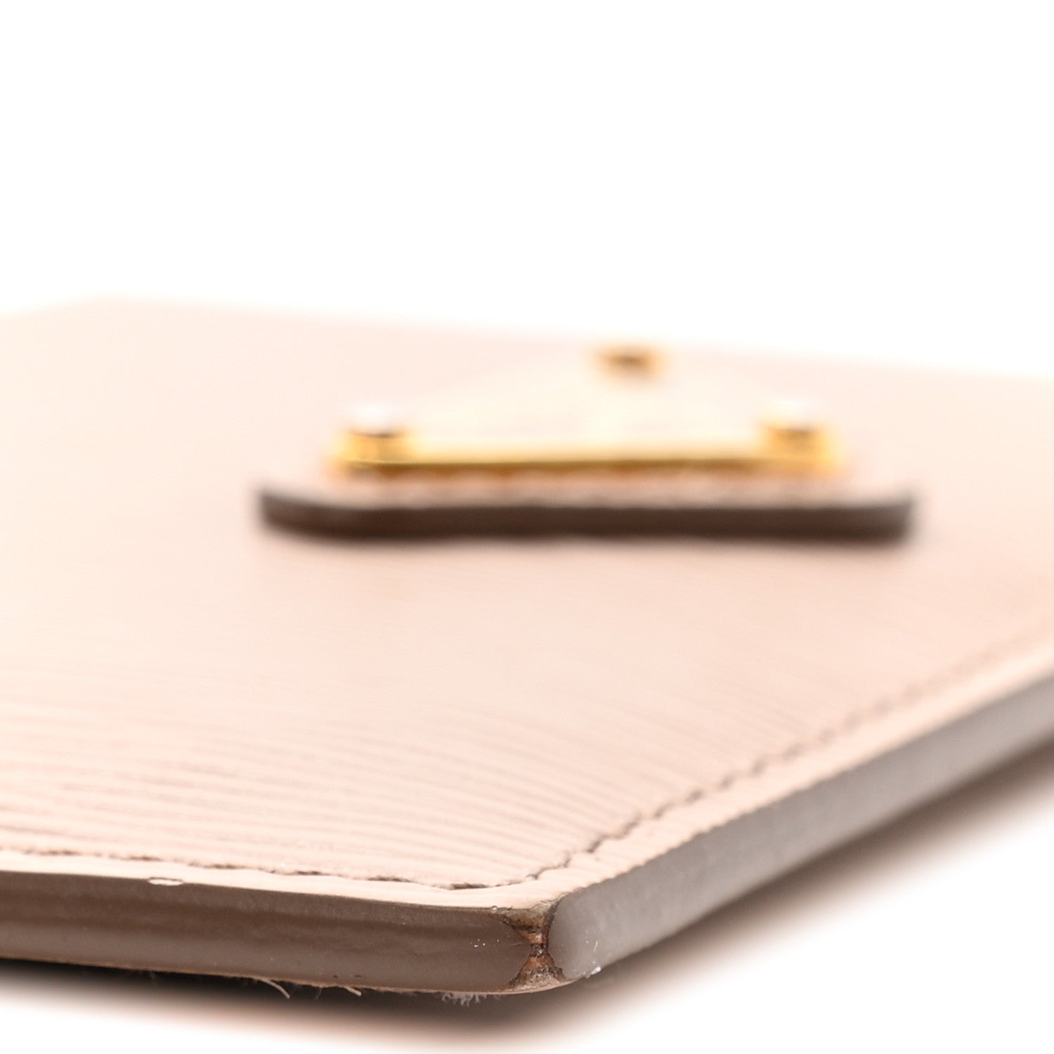 Prada Vitello Move Triangle Card Case Cipria