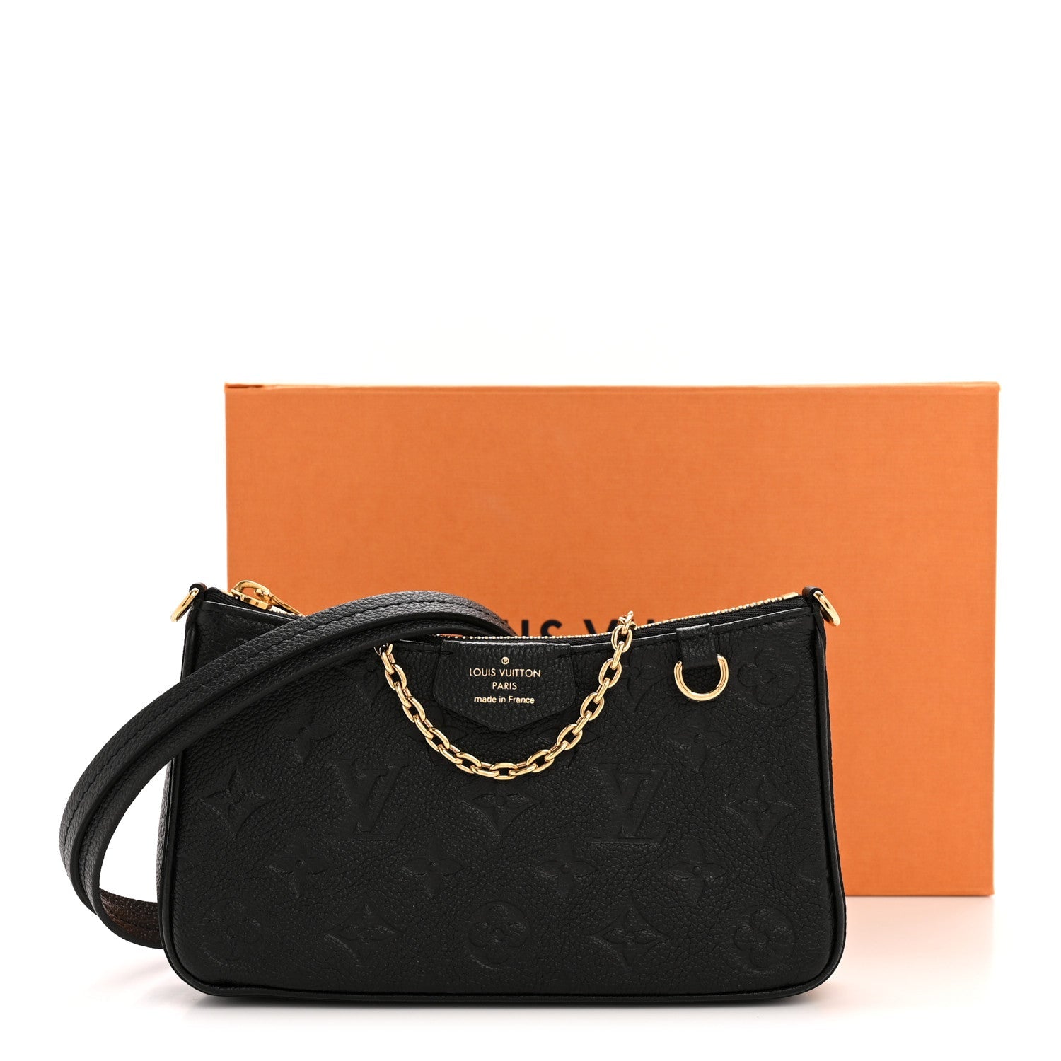 Louis Vuitton Empreinte Easy Pouch On Strap Black