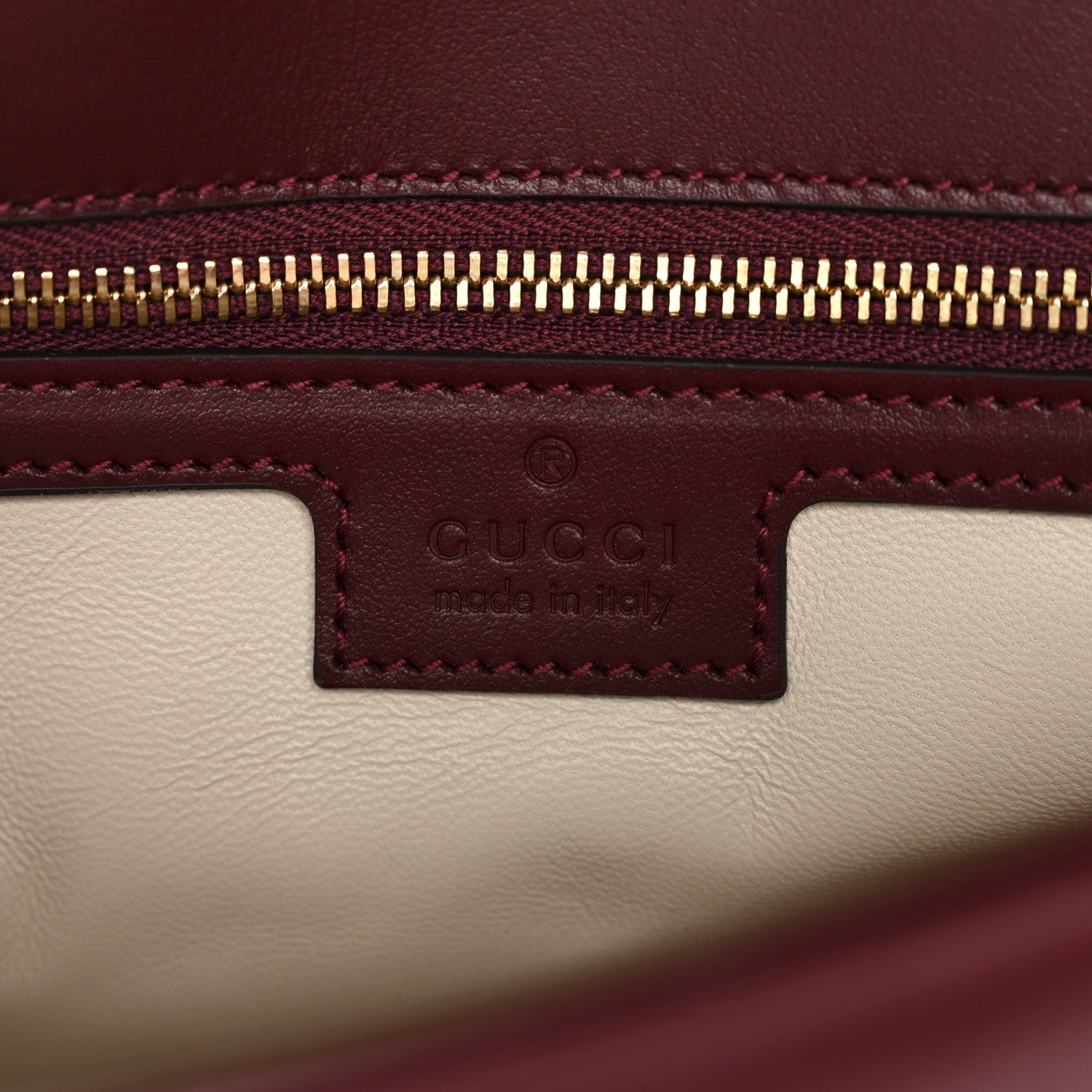 Gucci Calfskin Matelasse Small GG Marmont Shoulder Bag Ancora Red